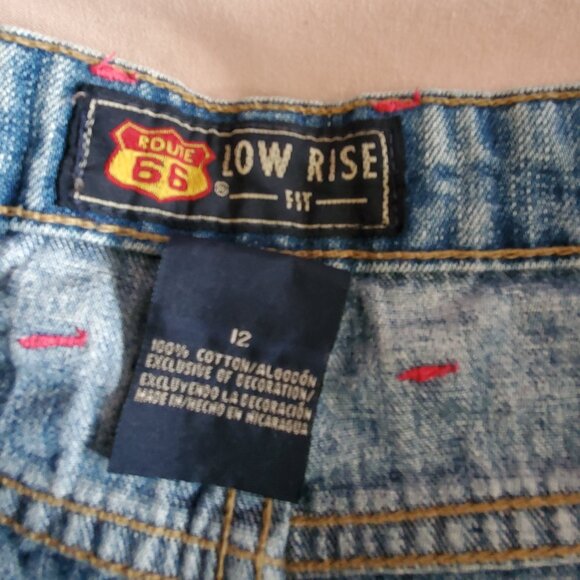 Vintage 90s Route 66 PINK STITCHED Low Rise Shorts-SIZE 12 - Picture 6 of 7